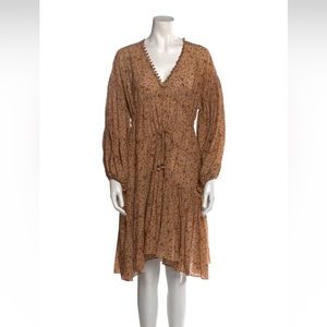 Doen Midi Dress in Neutral Paisley NWOT